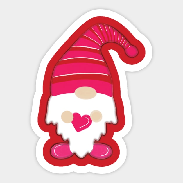 Valentine Gnome Sticker by SV_Ideas